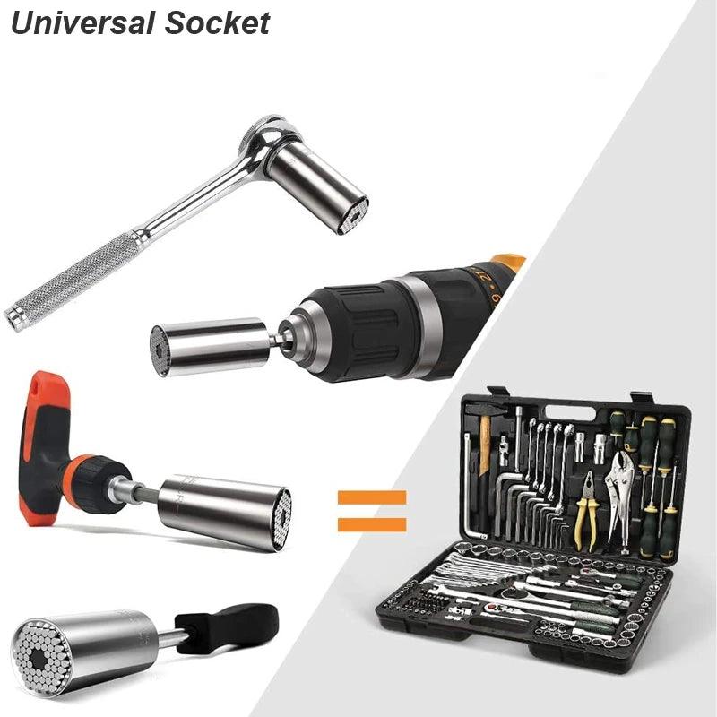 Conjunto De Cabeça De Chave De Soquete Universal - Mercado Import